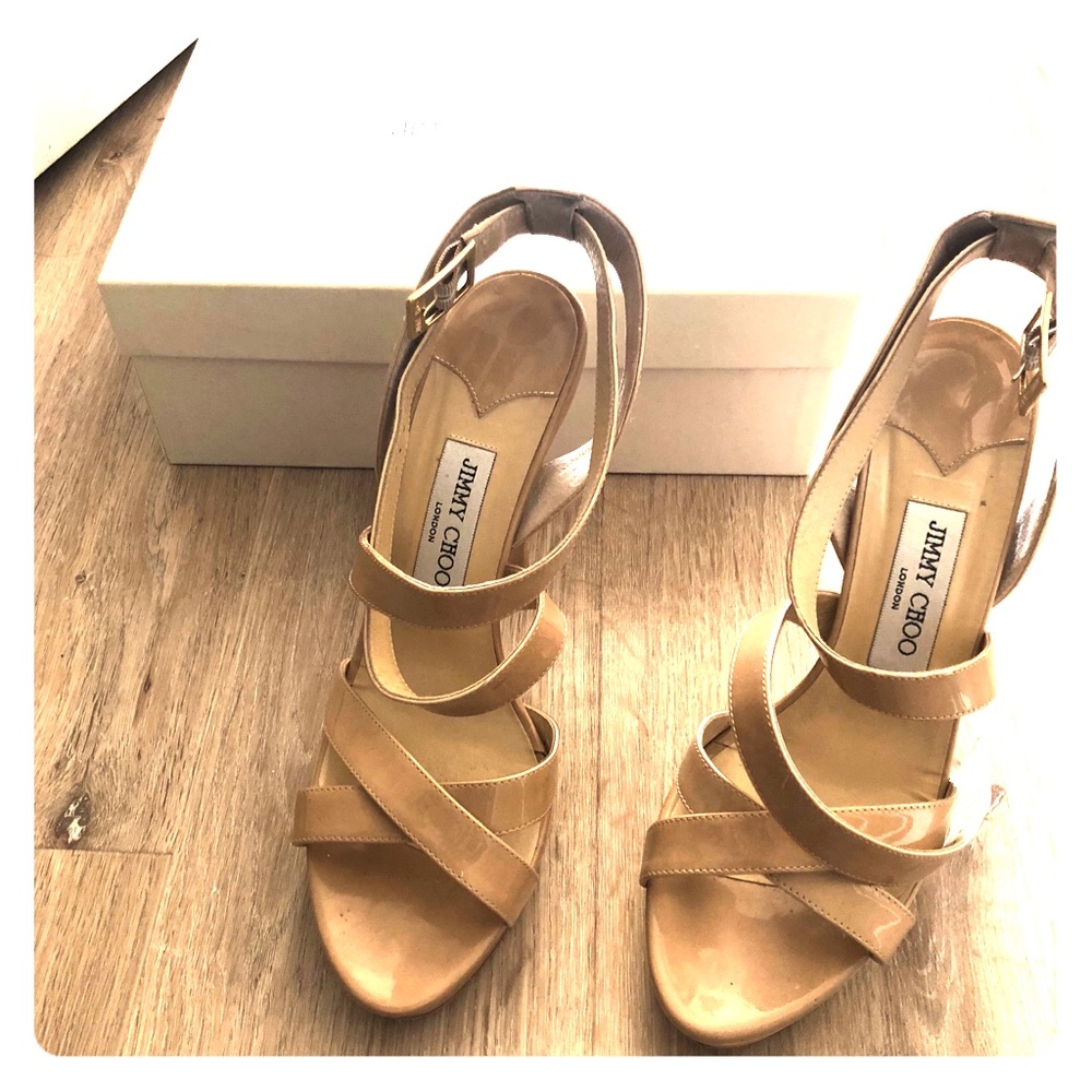 Jimmy Choo Patent Leather Nude